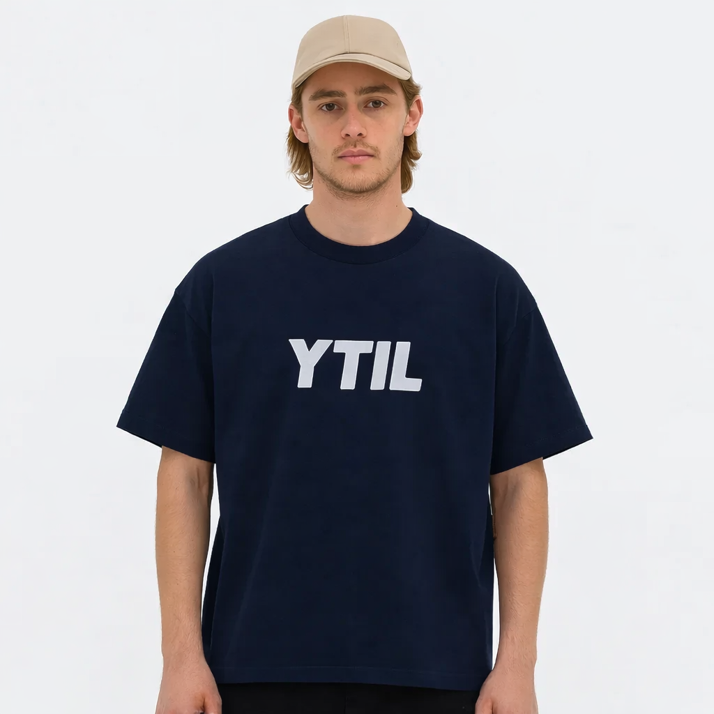 Veloura Tee - Navy Blue