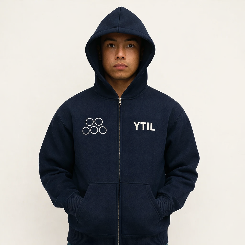 Veloura Hoodie - Navy Blue